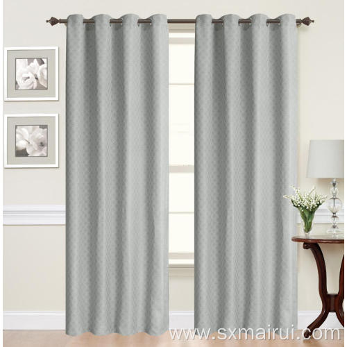 All Polyester Grey Diamond Shade Curtains